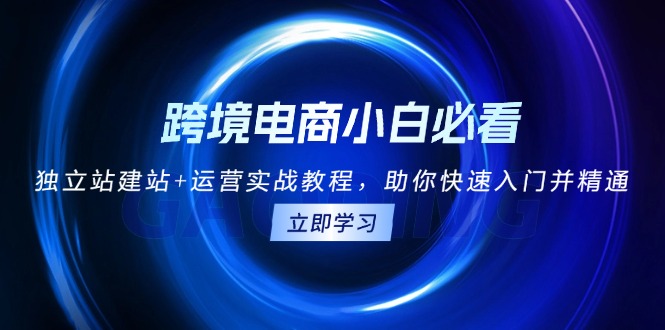 跨境电商小白必看！独立站建站+运营实战教程，助你快速入门并精通-朽念云创