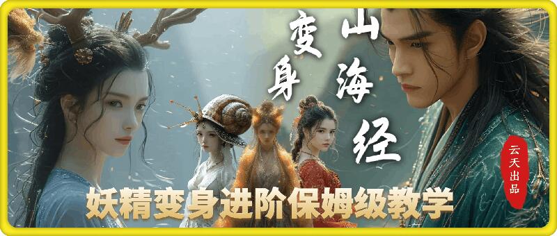 云天AI山海经变身视频教程，妖精变身进阶保姆级教学-朽念云创