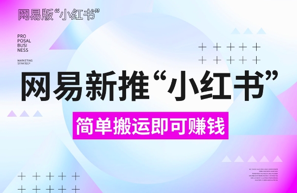 网易官方新推“小红书”，搬运即有收益，新手小白千万别错过(附详细教程)【揭秘】-朽念云创